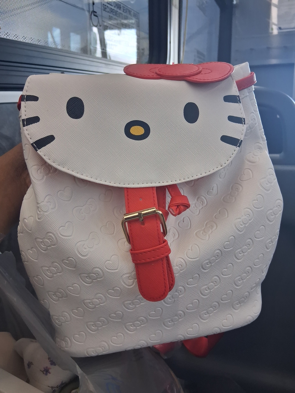 Hello Kitty White and Red Mini Backpack